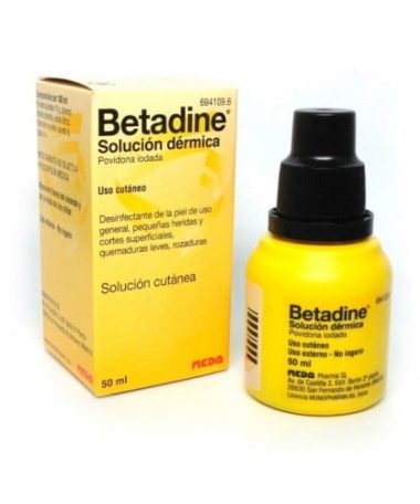 BETADINE 100 MG/ML SOLUCION TOPICA 1 FRASCO 50 ML