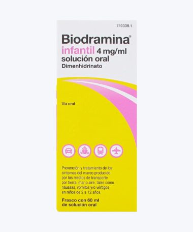 BIODRAMINA INFANTIL 4 MG/ML SOLUCION ORAL 60 ML