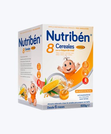 NUTRIBEN 8 CEREALES CON MIEL FIBRA 600G