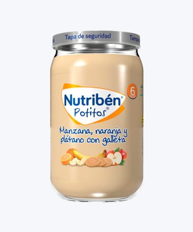 NUTRIBEN MANZANA NARANJA PLATANO Y GALLETA POTITO 235 G
