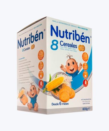 NUTRIBEN PAPILLA 8 CEREALES GALLETAS MARIA 600 G