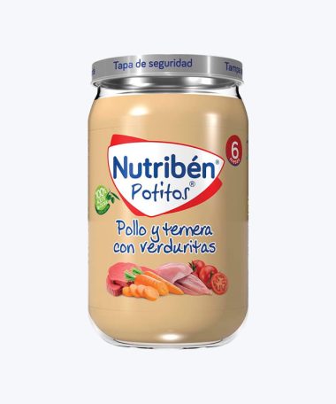 NUTRIBEN POLLO Y TERNERA CON VERDURITAS POTITO 235 G