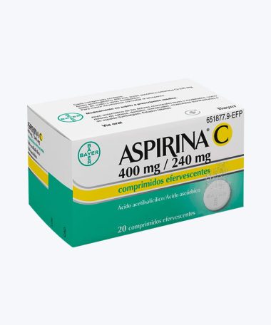 ASPIRINA C 400/240 MG 20 COMPRIMIDOS EFERVESCENTES