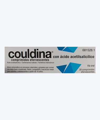 COULDINA CON ACIDO ACETILSALICILICO 500/2/7.5 MG 20 COMPRIMIDOS EFERVESCENTES