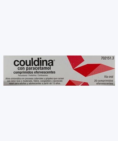 COULDINA CON PARACETAMOL 650/4/10 MG 20 COMPRIMIDOS EFERVESCENTES