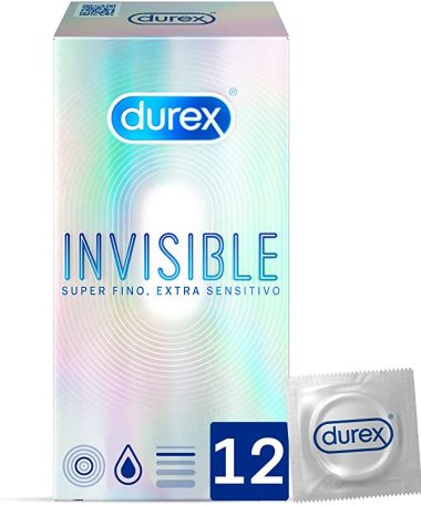 DUREX INVISIBLE EXTRA FINO EXTRA SENSITIVO PRESERVATIVO