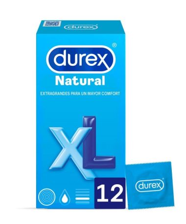 DUREX NATURAL XL 12 UNID PRESERVATIVO