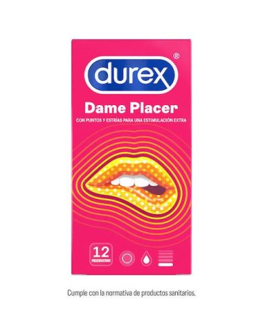 DUREX PRESERVATIVOS DAME PLACER 12 UNIDADES