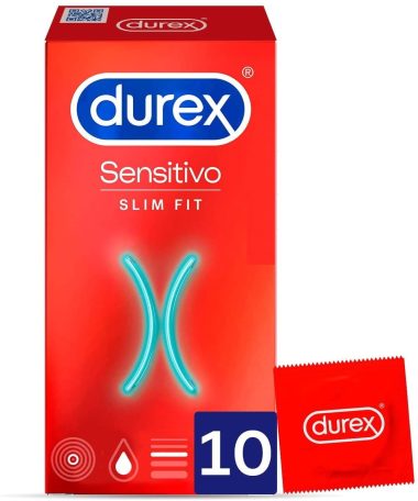 DUREX SENSITIVO SLIM FIT 10 UND