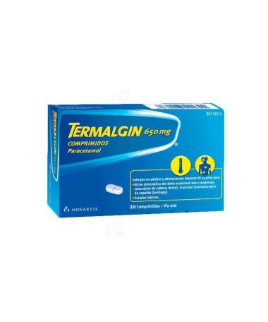 TERMALGIN 650 mg 20 COMPRIMIDOS
