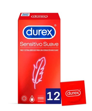 durex preservativo sensitivo suave 12 unidades