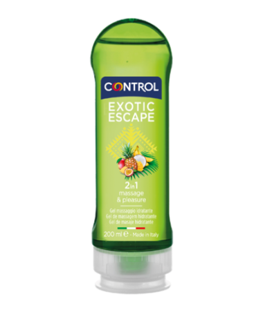 Control Exotic Escape 2 IN 1 Massaje Pleasure Gel 1 Envase 200 Ml