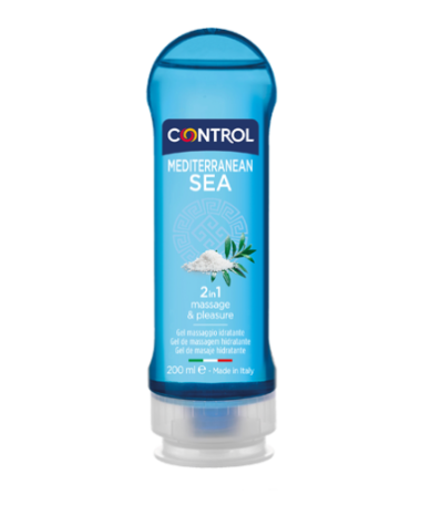 Control Mediterranean Sea 2 IN 1 Massaje Pleasure Gel 1 Envase 200 Ml
