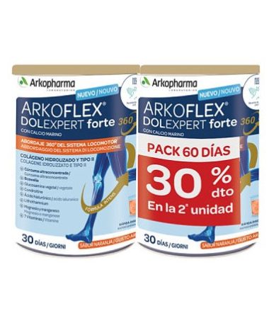 Arkoflex Dolexpert Forte 360 Colageno Naranja 390g Pack
