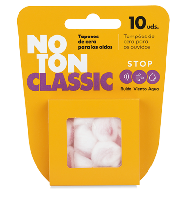 Noton Tapones Oidos Cera Algodon 10 unidades