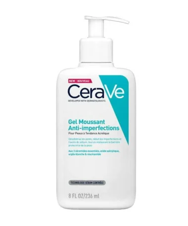 cerave limpiador control imperfecciones 236ml