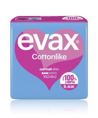 evax compresas cottonlike normal alas 16unid.001